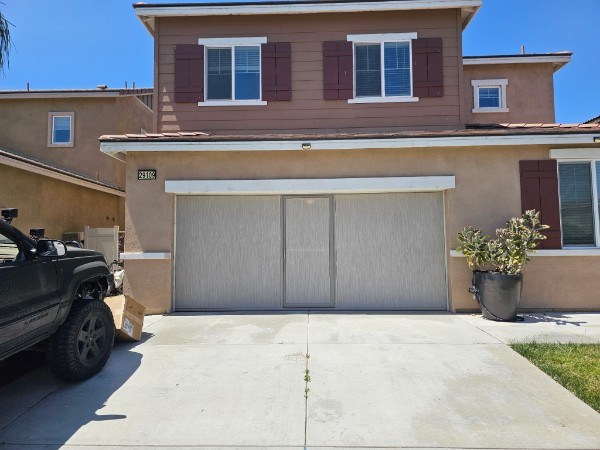 Beige Garage Screen